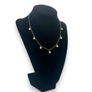 Giani Bernini Freshwater Pearl Dangle Necklace 18K Gold over sterling silver NEW